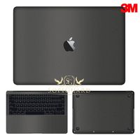 SopiGuard 3M Matte Gunmetal Gray Full Body Precision Edge-to-Edge Coverage Vinyl Sticker Skin for Apple MacBook Pro 13 No Touch Bar (A1708)