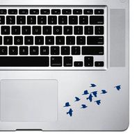 StickAny Palm Series Birds Flying Sticker for MacBook Pro, Chromebook, and Laptops (Navy)