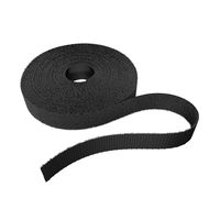 KabelDirekt Slim Hook & Loop Tape for Cables (0.49 inches x 32.8 feet), Reusable, Black