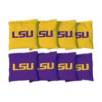 Victory Tailgate NCAA Collegiate Regulation Cornhole Game Bag Set (8 Bags Included, Corn-Filled) - Louisiana State University Tigers