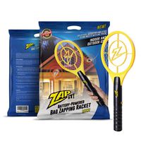 ZAP IT! Bug Zapper - Battery Powered (2xAA) Mosquito, Fly Killer and Bug Zapper Racket - 4,000 Volt - Safe to Touch