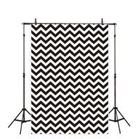 Allenjoy 5x7ft Vinyl Backdrops Photography Background Chevron Lines Plain theme Black and White Broken Lines Ripple Pattern Vintage Portraits Photo Backgrounds
