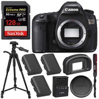 Canon EOS 5DS DSLR Camera (Body Only) with SanDisk Extreme PRO 128GB SDXC Memory Card (UHS-I/Class-10) - International Version (Seller Warranty)