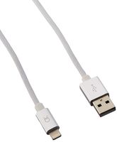 Akiko Long Data/Charge Lightning Cable for iPhone 5/5C/5S/SE/6/6+/6S/6S+/7/7+/8/8+/X/XR/XS/XS Max, White, 2m/6.56'