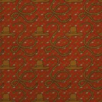 GRAPHICS & MORE Western Cowboy Hats and Roping Pattern Premium Kraft Roll Gift Wrap Wrapping Paper
