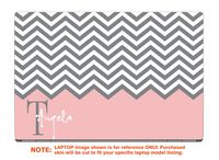 decalrus - Protective Decal for The Dell Latitude 7490 (14" Screen) Laptop with Customized Monogram DElatitude7490-Monogram8