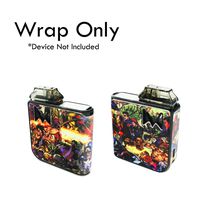 Custom Skin Decal for MI-POD (Decal Only, Device Is Not Included) - Vinyl Wrap Protective Sticker by VCG Customs (Superhero Battle)