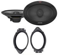 Alpine R 6x9 Front Speaker Replacement Kit for 2014-17 Chevrolet Silverado 1500