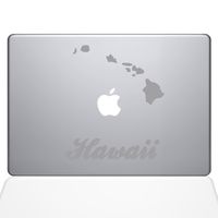 The Decal Guru Hawaii Decal Vinyl Sticker, 11" MacBook Air, Silver (1452-MAC-11A-S)
