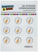 Graphics and More Cello - Music Home Button Stickers Fits Apple iPhone 4/4S/5/5C/5S, iPad, iPod Touch - Non-Retail Packaging - Clear