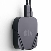 Wall Mount Compatible with Apple TV gen. 3, Black, by FLOATING GRIP - Patent Pending and Proprietary Design, Made in Denmark