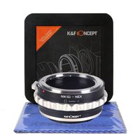K&F Concept Nikon (G) - NEX a7S a7II a7SII a7RII Lens Mount Adapter, Hard Plastic Case Cleaning Cloth Nikon F Mount G Style Lenses to Adapt to Sony E Mount Camera Body, Sony NEX Mount Camera