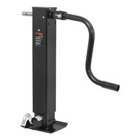 CURT 28512 Direct-Weld Heavy-Duty Trailer Jack Black 12,000 lbs, 12-3/8 Inches Vertical Travel