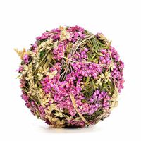 Byher Natural Preserved Moss Hanging Ball Vase Bowl Filler for Garden, Wedding, Party Decoration (2.8" (6 Pack), Purple)