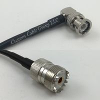 15 feet RFC195 KSR195 BNC MALE ANGLE to SO239 UHF Female Pigtail Jumper RF coaxial cable 50ohm High Quality Quick USA Shipping