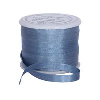 Threadart 100% Pure Silk Ribbon - 4mm Slate Blue - No. 012-3 Sizes - 50 Colors