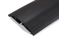 6.5 Feet Cable Protector + Cord Cover - Durable Black PVC is Flexible, Odor Free, Easy to Unroll and Open - Conceal Wires at Home, Office, Warehouse, Workshop, Concerts