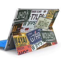 igsticker Ultra Thin Premium Protective Back Stickers Skins Universal Tablet Decal Cover for Microsoft Surface Pro7 / Pro2017 / Pro6 000171 Plate English Word Sign