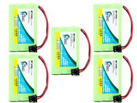 5 Pack - Replacement for Uniden TRU-8865 Battery - Compatible with Uniden Cordless Phone Battery (800mAh 3.6V NI-MH)