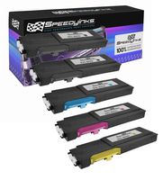 Speedy Inks Compatible Toner Cartridge Replacement for Dell C3760 Extra High Yield (2 Black, 1 Cyan, 1 Magenta, 1 Yellow, 5-Pack)
