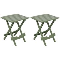 Adams Manufacturing 8500-01-4702 Quik-Fold Side Table, Sage/2 Pack