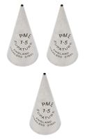 PME Seamless Stainless Steel Supatube, Writer No. 1.5 (Pack of 3)