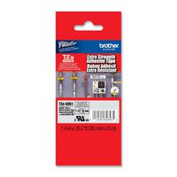 Brother Genuine P-touch TZE-S961 Tape1-1/2" (1.4") Wide Extra-Strength Adhesive Laminated Tape,Black on Matte Silver Laminated for Indoor or Outdoor,Water-Resistant, 1.4" x 26.2' (36mm x 8M),TZES961