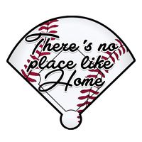Decal Serpent Baseball There's No Place Like Home Color Vinyl Sports Car Laptop Sticker - 6"