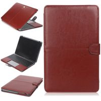 Macbook 12''Protective Case,Vacio Premium PU Leather Luxury Bookstyle Stand Folio Slim Fit Lightweight Stylish Classic Style Ultra Thin Retro Case for MacBook 12 Inch Retina Display A1534 -Brown