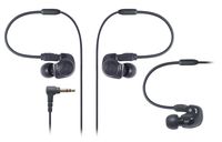 Audio-Technica ATH-IM50 Dual symphonic-driver In-ear Monitor headphones Black (Japan Import)