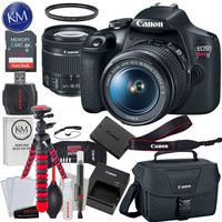 Canon EOS Rebel T7 DSLR Camera with 18-55mm Lens + 32GB + Essential Photo Bundle