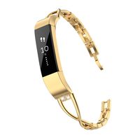 TOYOUTHS Compatible with Fitbit Alta Bands and Fitbit Alta HR Bands, Rhinestone Replacement Bands Accessories Straps Wrist Bands for Women, Gold
