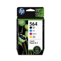 HP 564 | 4 Ink Cartridges | Black, Cyan, Magenta, Yellow | CB316WN, CB318WN, CB319WN, CB320WN