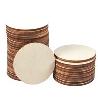 Juvale Unfinished Wood 2" Circle 36-Pack for DIY Crafts