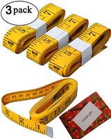 3pcs Tape Measure 300cm/120 Inch Double-Scale Soft Tape Measuring Body Weight Loss Medical Body Measurement Sewing Tailor Cloth Ruler Dressmaker Flexible Ruler Tape Measure, Heavy Duty