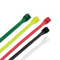 Gardner Bender 50398 4 in., 6 in., & 8 in. Assorted Nylon Cable Tie, Black, Red, Green, Yellow, & Natural