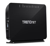TRENDnet AC750 Wireless VDSL2/ADSL2+ Modem Router, 200 Mbps VDSL Downstream Speeds, USB share ports, TEW-816DRM