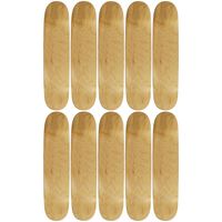 Moose 10 Count 7.5" Blank Skateboard Deck Natural 7-Ply Canadian Maple