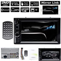 Double 2Din Car Stereo 6.2 Inch Touchscreen DVD Player AM FM Radio Receiver in-Dash with Bluetooth Steering Wheel Control for Scion tC 2005-2015