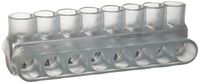 Morris Products 97422 Multi-Cable Connector, Insulated, Dual Entry, Clear, 8 Ports, 350 - 10 Wire Range