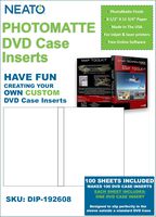 NEATO PhotoMatte DVD Case Inserts - 100 Pack - DIP-192608 - Online Design Access Code Included