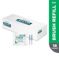 GUM Proxabrush Go-Betweens Wide Interdental Brush Refills, Item 614 Professional Samples, 2 Refills per Pack, 18 Packs
