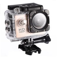 Mugast Action Video Camera 12M,30m Underwater 1080P Sports Digital DV Recorder Camcorder Cam with 900mAh Battery for Photography Shooting(Gold)