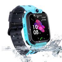 Themoemoe Kids Smartwatch Phone, Kids GPS Track Watch Waterproof Smart Watch for Kids 3-14 with SOS Anti-Lost Sim Card Smartwatch with Camera Birthday Gift for Boys Girls(Blue)