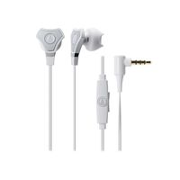 Audio Technica ATHCHX5ISWH SonicFuel Hybrid Earbud Headphones for Smartphones, White