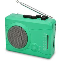 DIGITNOW Cassette Player,Personal Walkman Tape and Voice Recorder for Convert Cassette Tape to MP3 Via USB& Digital Audio Music to Tapes with Wireless AM/FM Radio,MIC in and Earphone(Green)