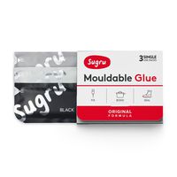 Sugru Moldable Glue - Original Formula - All-Purpose Adhesive, Advanced Silicone Technology - Holds up to 2 kg - Black, White & Grey 3-Pack