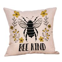  Euone  Home Pillowcases Clearance Sale , Home Decor Cushion Cover BEE KIND Pillowcase Sofa Throw Pillow Cover