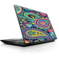 15 15.6 inch Laptop Notebook Skin vinyl Sticker Cover Decal Fits 13.3" 14" 15.6" 16" HP Lenovo Apple Mac Dell Compaq Asus Acer / Colorful Paisley Mix