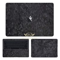 SopiGuard Forged Carbon Precision Edge-to-Edge Coverage Vinyl Sticker Skin for Apple MacBook Pro 13 No Touch Bar (A1708)